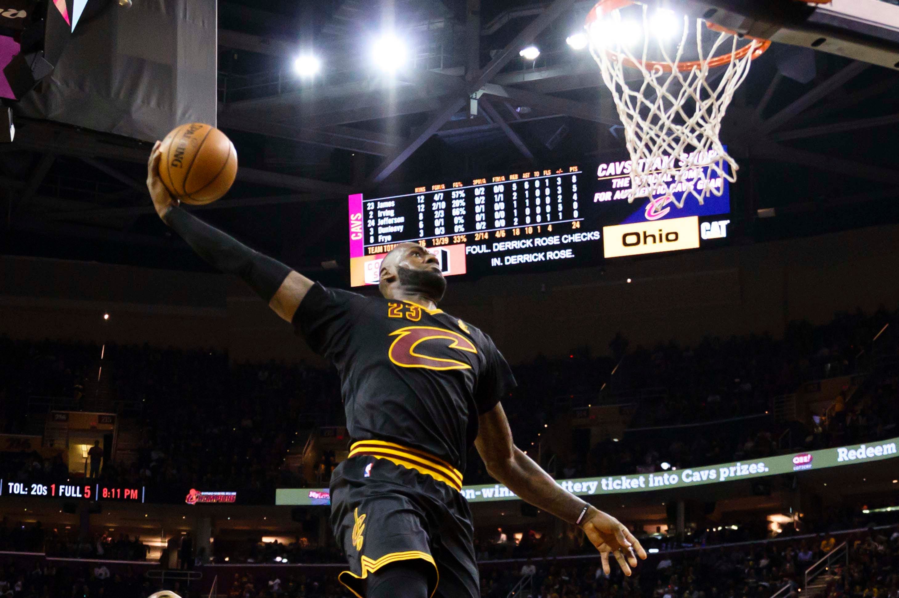 lebron dunk